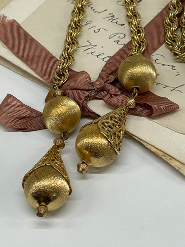 1968 Monet Bolero Gold Necklace Bloomers and Frocks